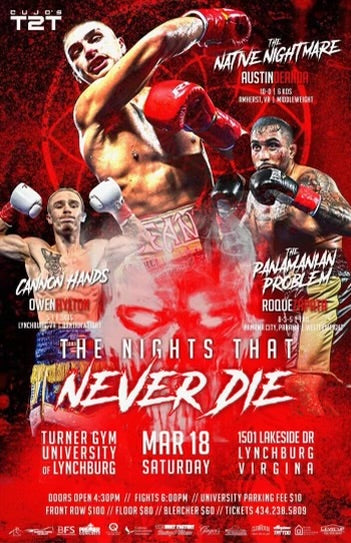 Bleacher Tickets to The Nights that Never Die Boxing Event